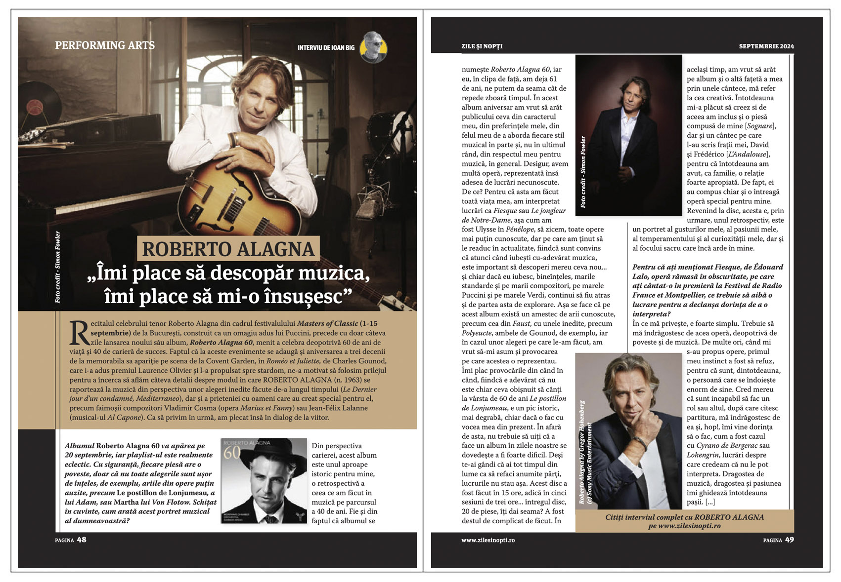 A apărut noul număr al revistei Zile și Nopți, ediția de septembrie