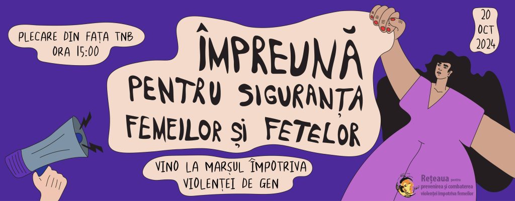 Marșul ”Împreună pentru siguranța femeilor!” 2024