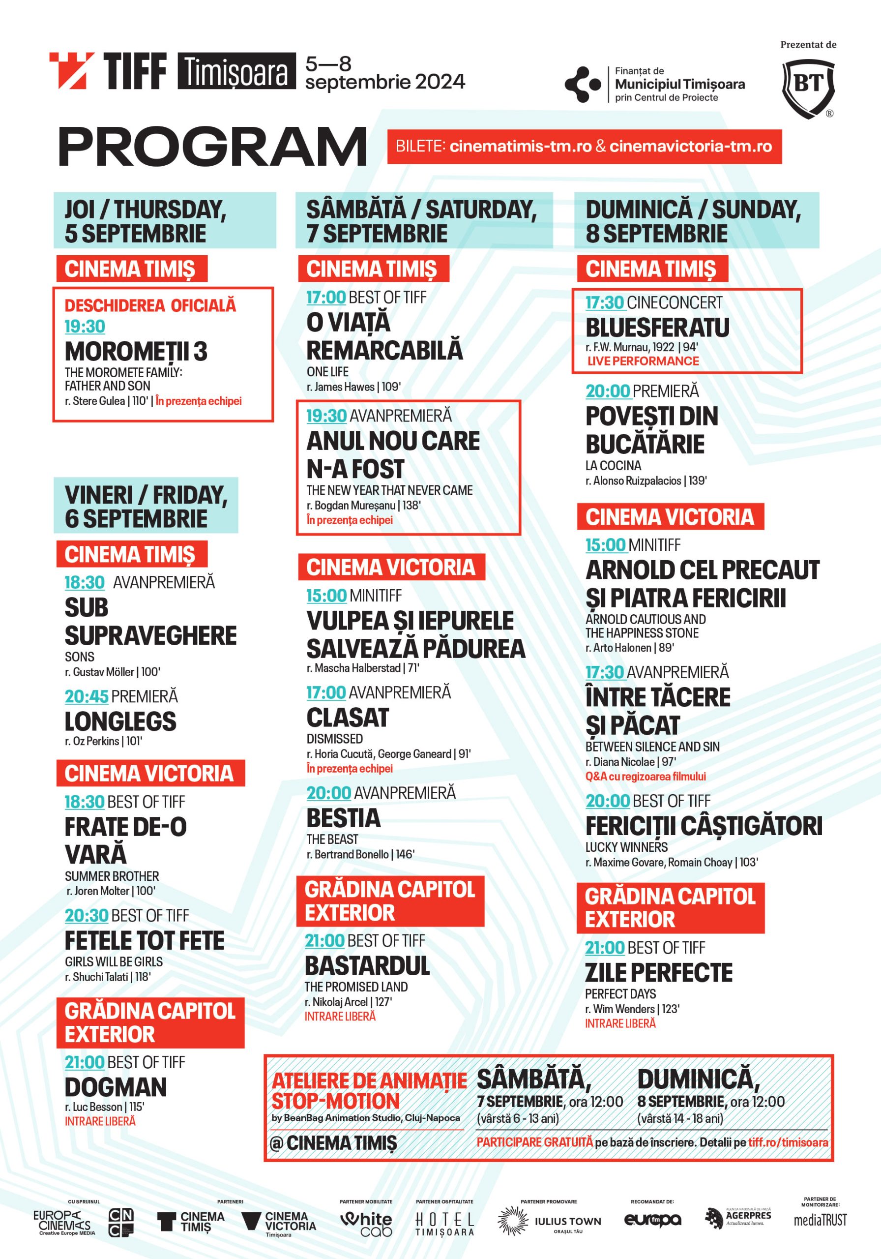 Numai proiecții speciale, &icirc;n programul acestei săptăm&acirc;ni de la Cinema Victoria și Cinema Timiș!
