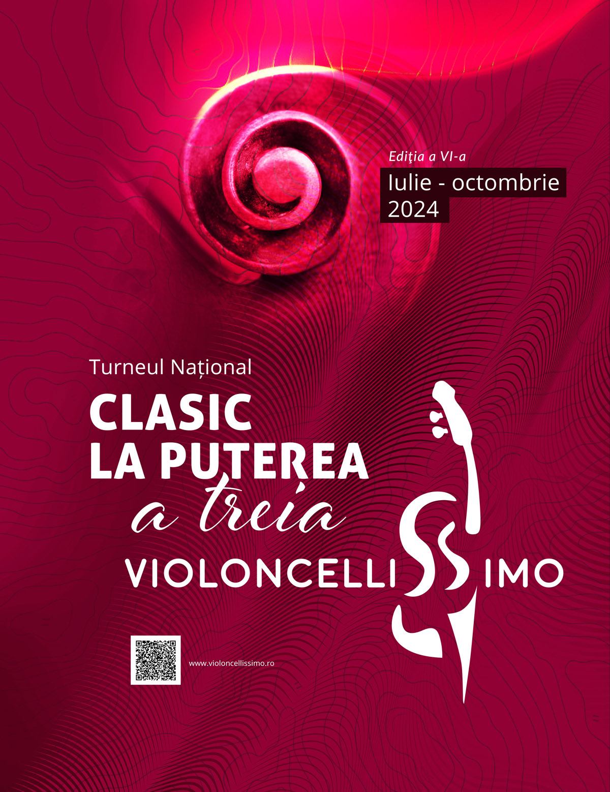 Turneul național Violoncellissimo - Clasic la puterea a treia, ediţia a 6-a, din 11 octombrie 2024 în orașele din toată țara