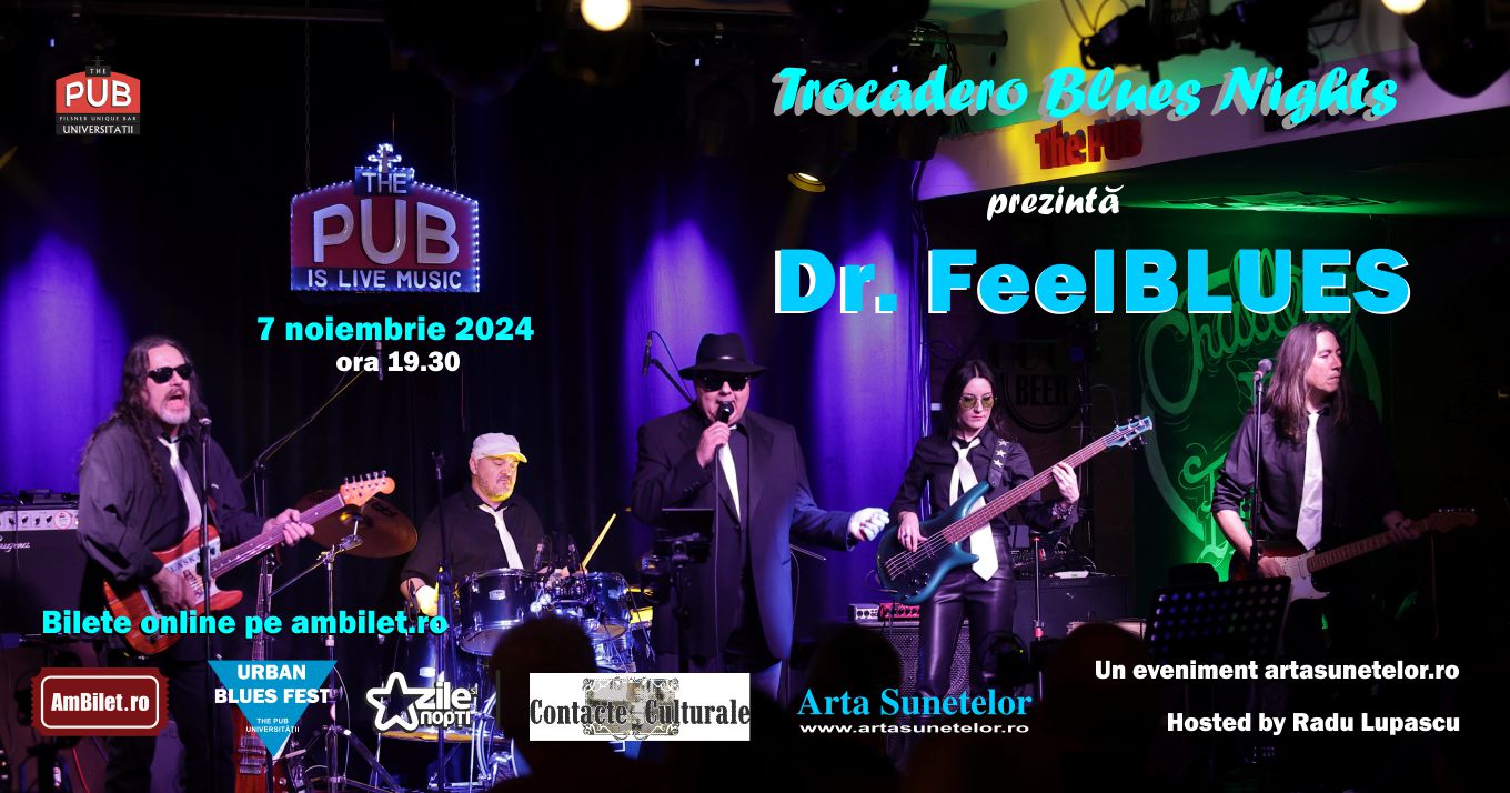 Dr. FeelBLUES pe 7 noiembrie 2024 la PUB Universităţii!