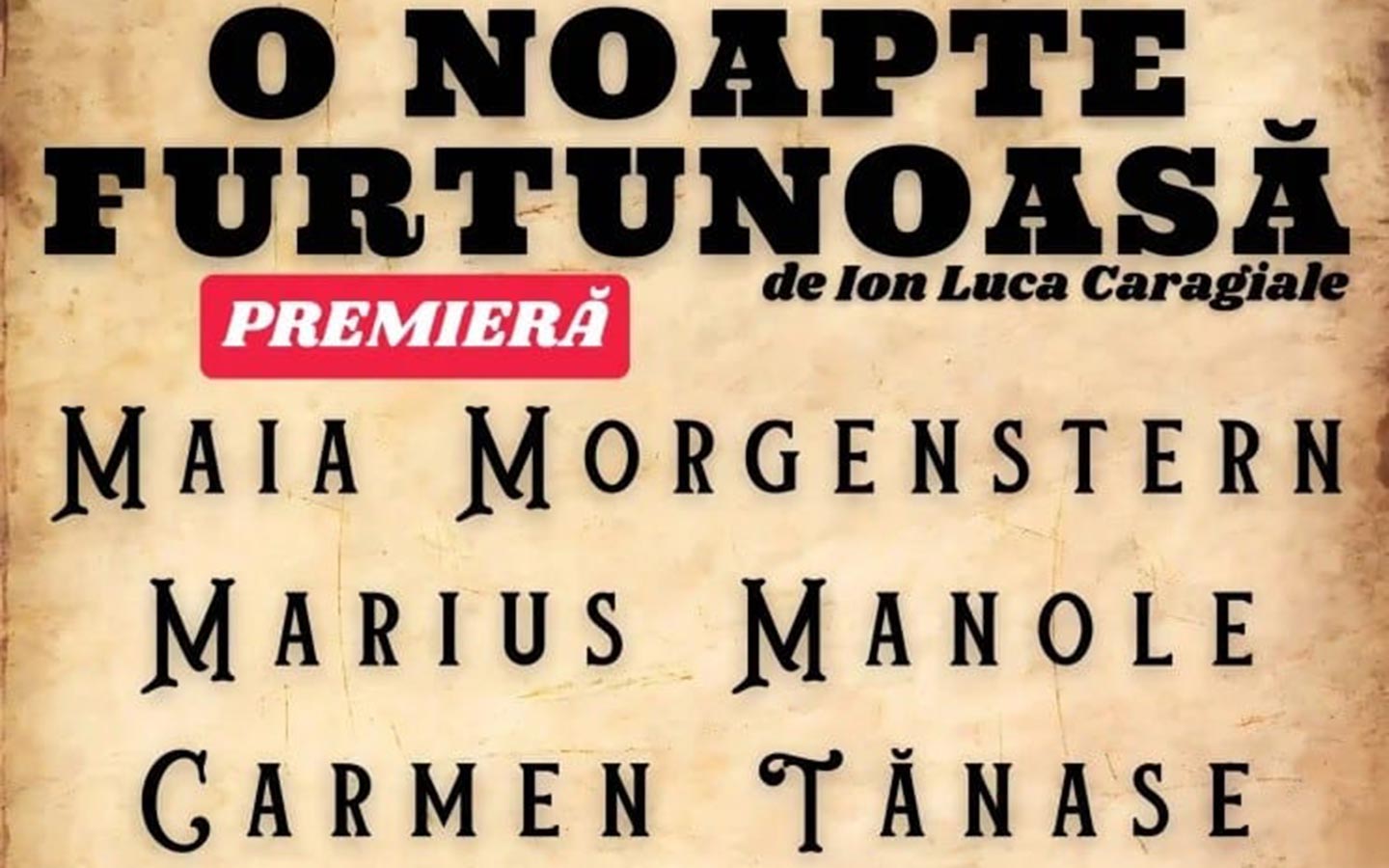 O noapte furtunoasă @ Opera Națională Română Timișoara • Zile și Nopți