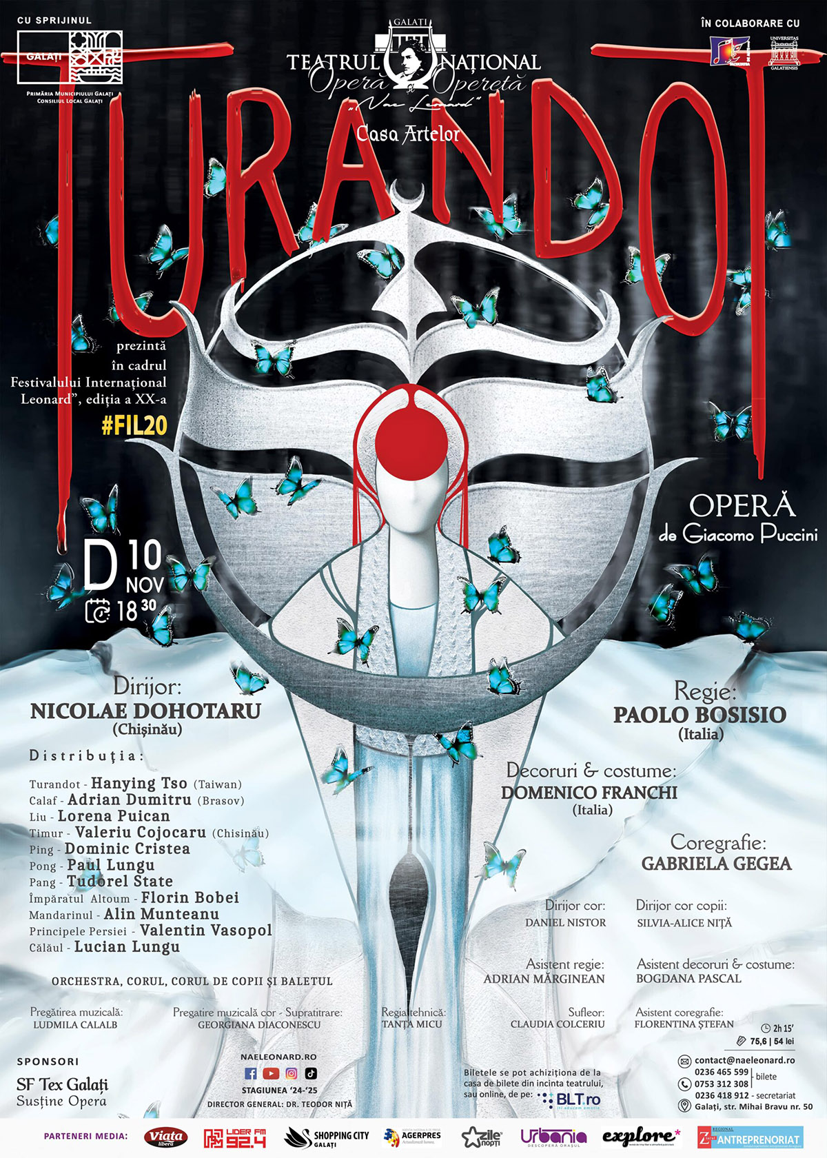 Două evenimente de &icirc;naltă ținută artistică la Teatrul Național de Operă și Operetă &bdquo;Nae Leonard&rdquo; din Galați