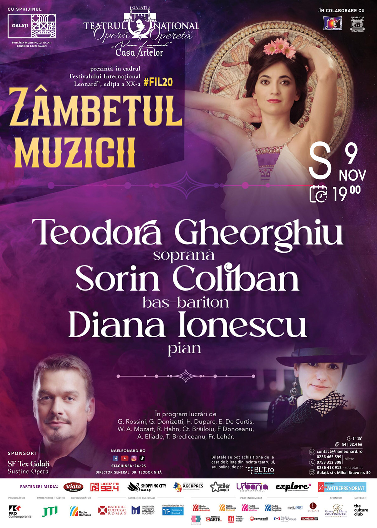 Două evenimente de &icirc;naltă ținută artistică la Teatrul Național de Operă și Operetă &bdquo;Nae Leonard&rdquo; din Galați