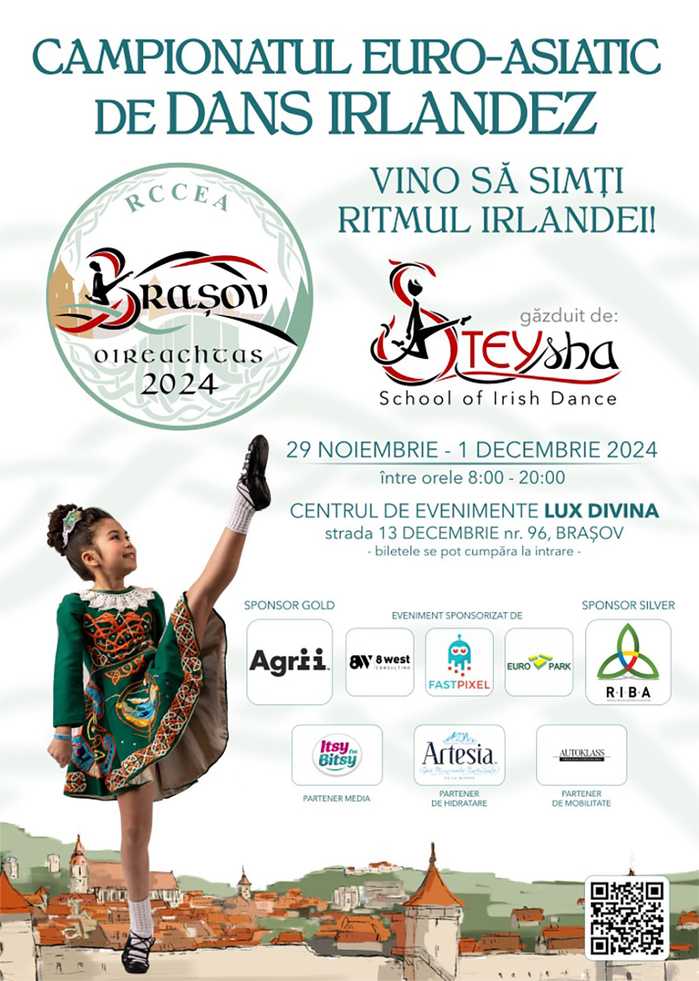 Campionat Euro-Asiatic de dans irlandez în premieră în România: elita dansului irlandez concurează la Brașov