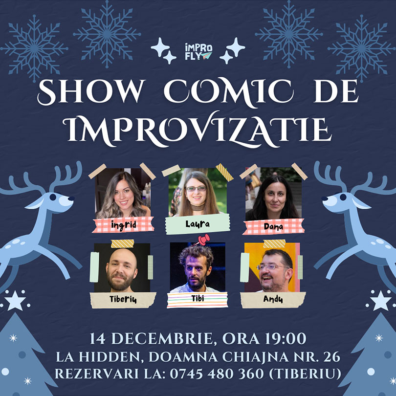 Show comic de improvizatie Impro Fly - editie de sarbatori @ Hidden - The Social Space