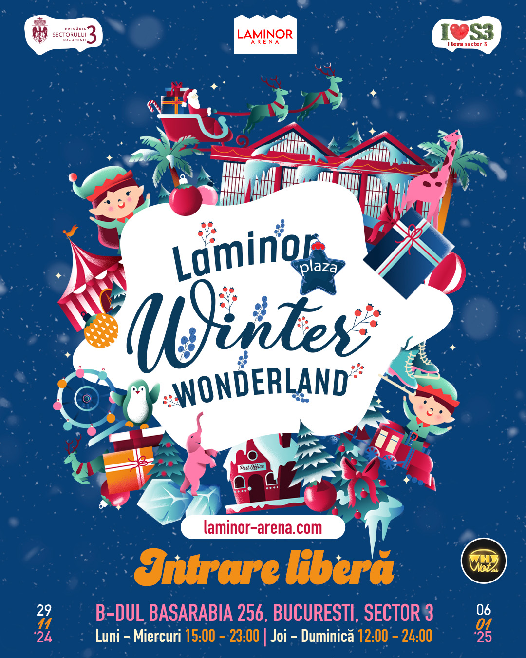 Laminor Plaza Winter Wonderland: Magia Sărbătorilor te așteaptă în Sectorul 3!