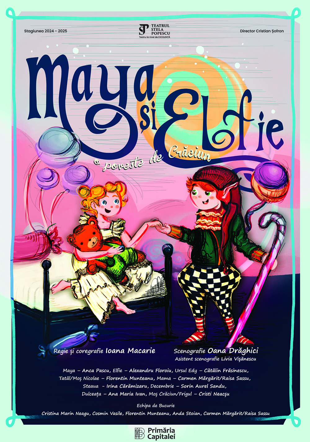 Maya și Elfie - o poveste de Crăciun ajunge pe 23 noiembrie, la Teatrul Bulandra