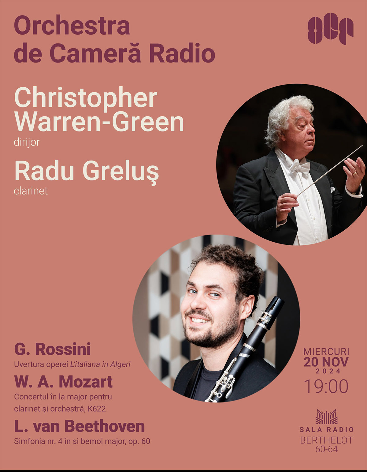 &bdquo;C&acirc;ntecul de lebădă&rdquo; al lui Mozart: Concertul &icirc;n la major pentru clarinet şi orchestră la Sala Radio