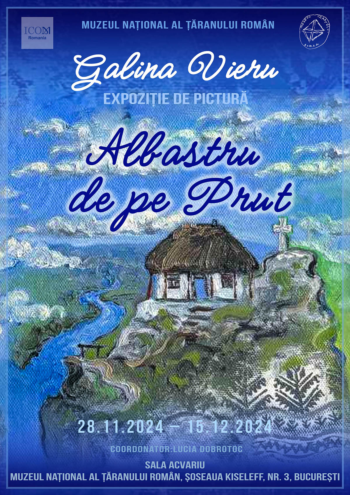 ALBASTRU DE PE PRUT, expoziție de pictură de Galina Vieru