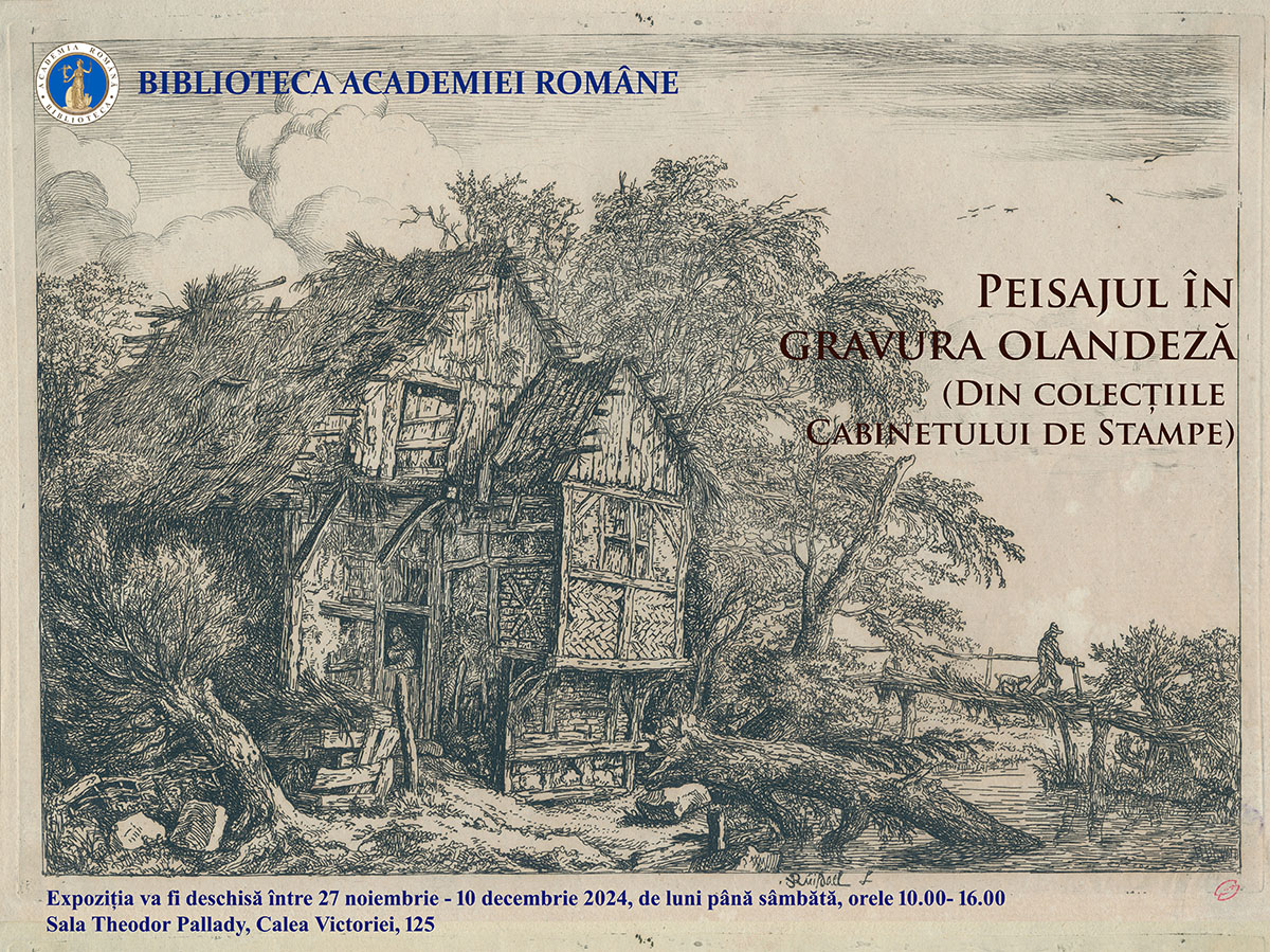 Gravuri de Rembrandt și alți peisagiști olandezi renumiți,&nbsp;expuse &icirc;n premieră la Biblioteca Academiei Rom&acirc;ne