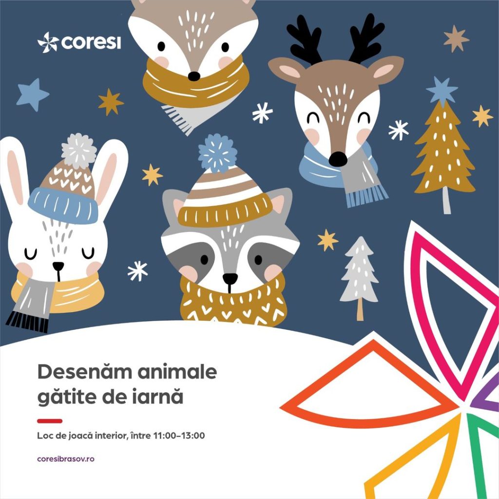 Desenăm animale gătite de iarnă