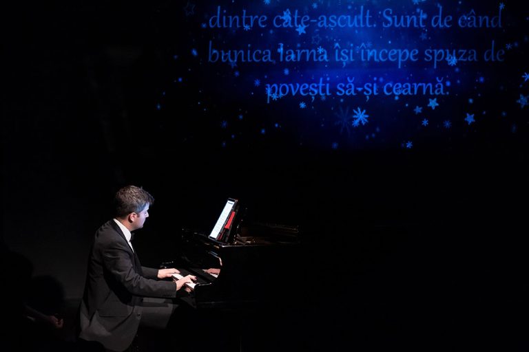 Legendara actriță Alexandrina Halic revine pe scenă alături de pianiștii Florian Mitrea și Daria Tudor pe 7 decembrie