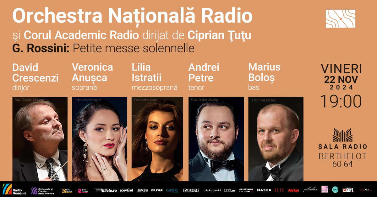 ROSSINI dirijat de DAVID CRESCENZI, la Sala Radio
