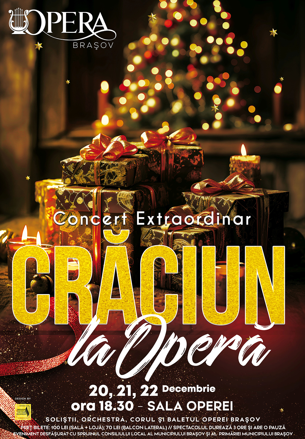 Patru evenimente dedicate Crăciunului la Opera din Brașov!
