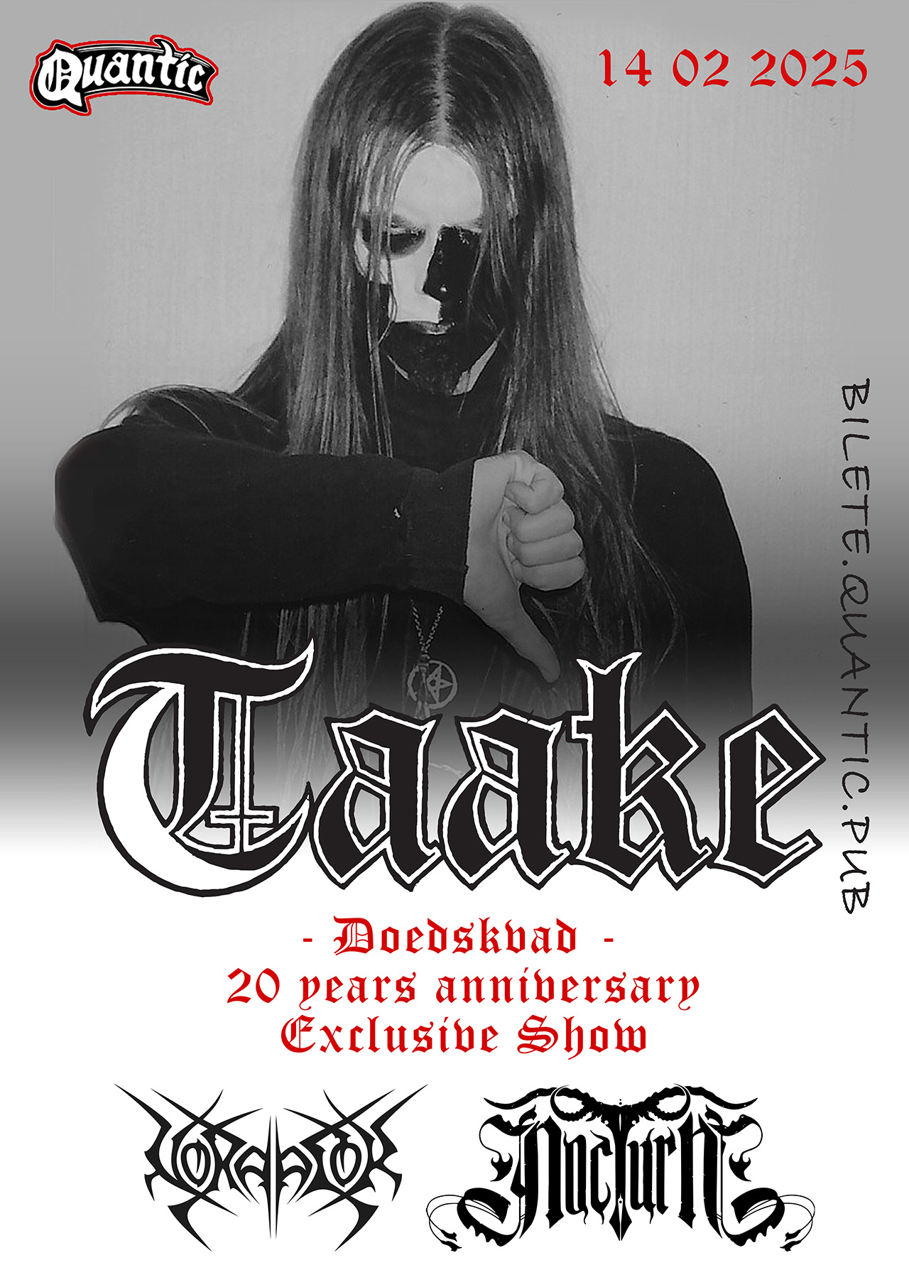TAAKE sărbătorește 20 de ani de la &bdquo;Doedskvad&rdquo; cu un show special &icirc;n Quantic