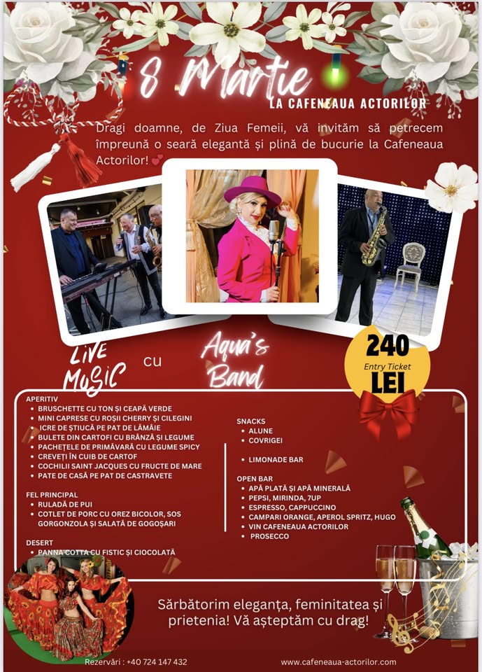 8 Martie - o seară specială pentru doamne