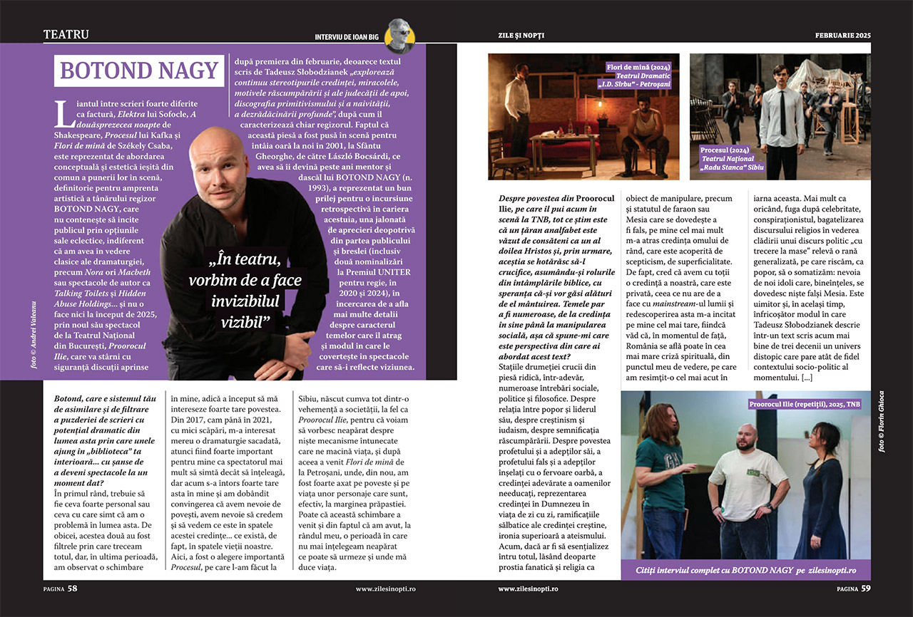 Revista Zile și Nopți, ediția de februarie, este acum &icirc;n oraș, distribuită gratuit &icirc;n locații premium