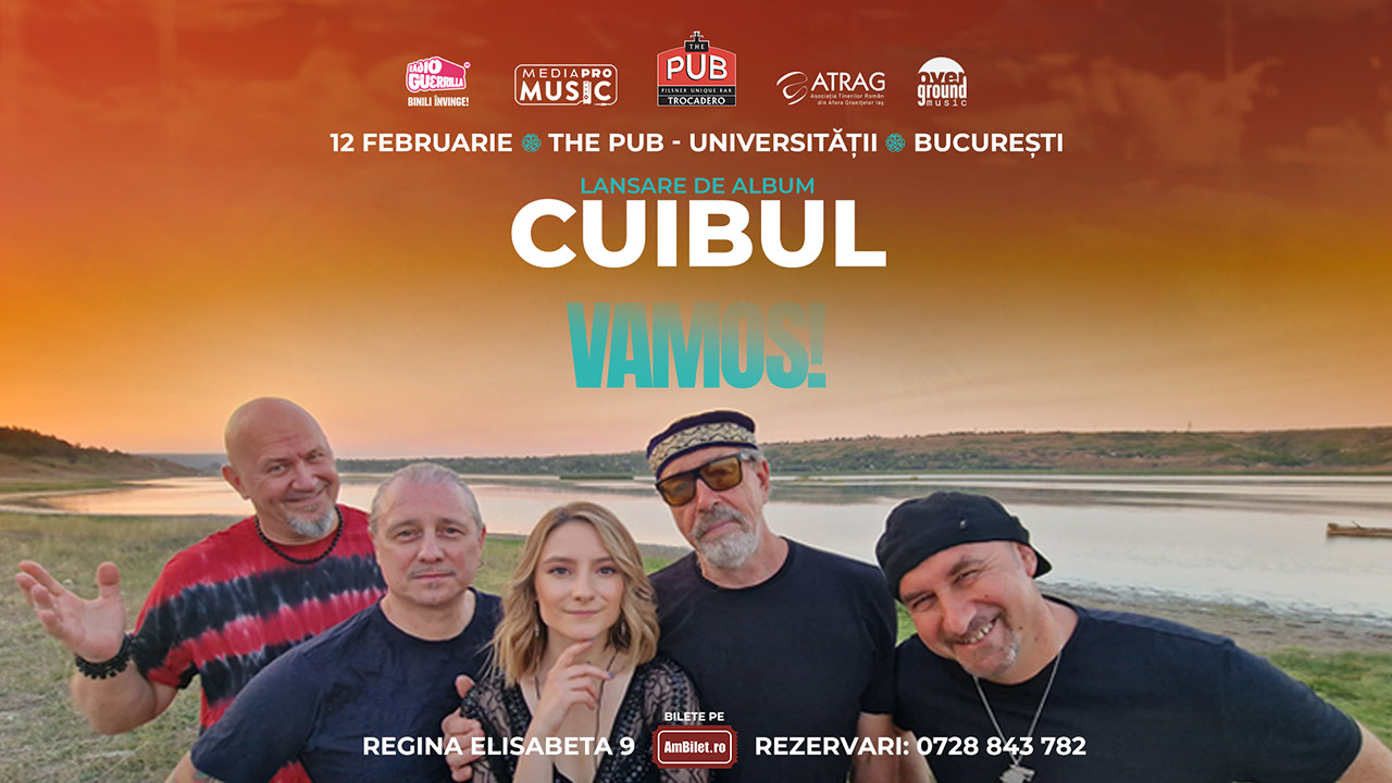 VAMOS! Pe 12 februarie trupa Cuibul lansează în The Pub Universității București, noul lor album