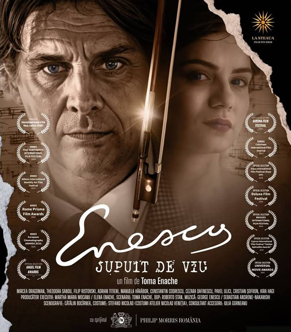 Proiecții speciale Enescu, jupuit de viu, &icirc;n prezența regizorului, la Happy Cinema Focșani, Alexandria și Vaslui