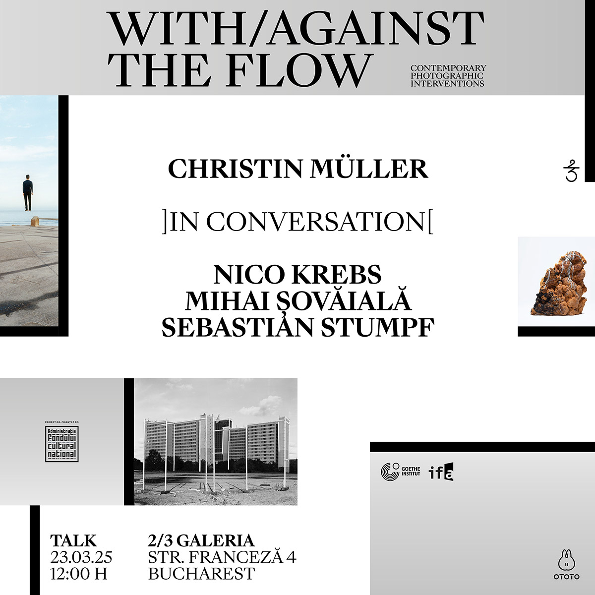 Christin M&uuml;ller&nbsp;]&icirc;n conversație[&nbsp;cu Nico Krebs, Mihai Șovăială și Sebastian Stumpf @2/3 Galeria