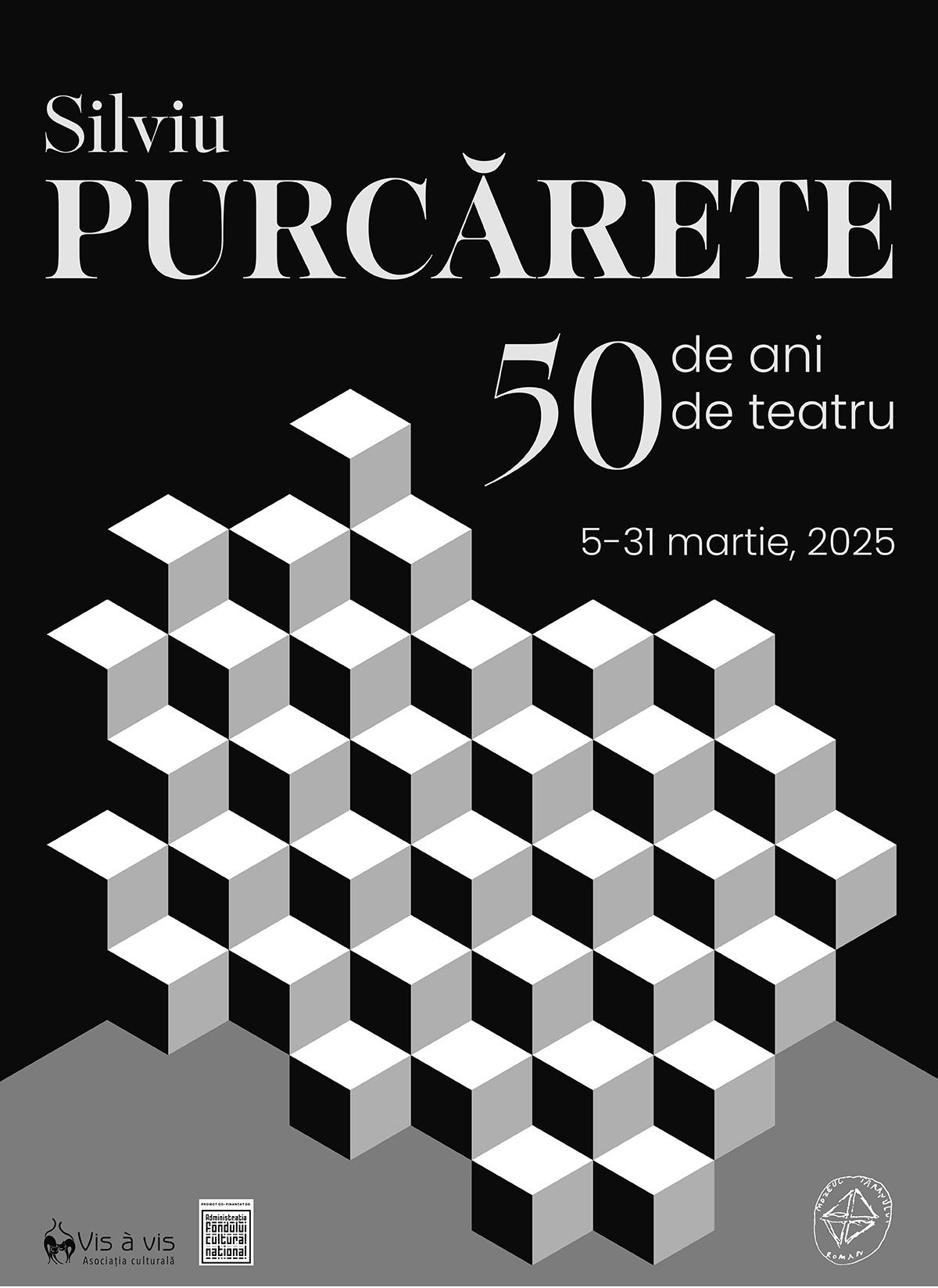 SILVIU PURCĂRETE – 50 de ani de teatru, expoziție de fotografie