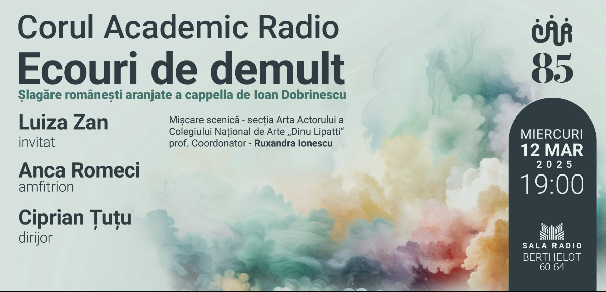 Tango, foxtrot, rock-twist, swing-waltz:&nbsp;Corul Academic Radio aniversează 85 de ani