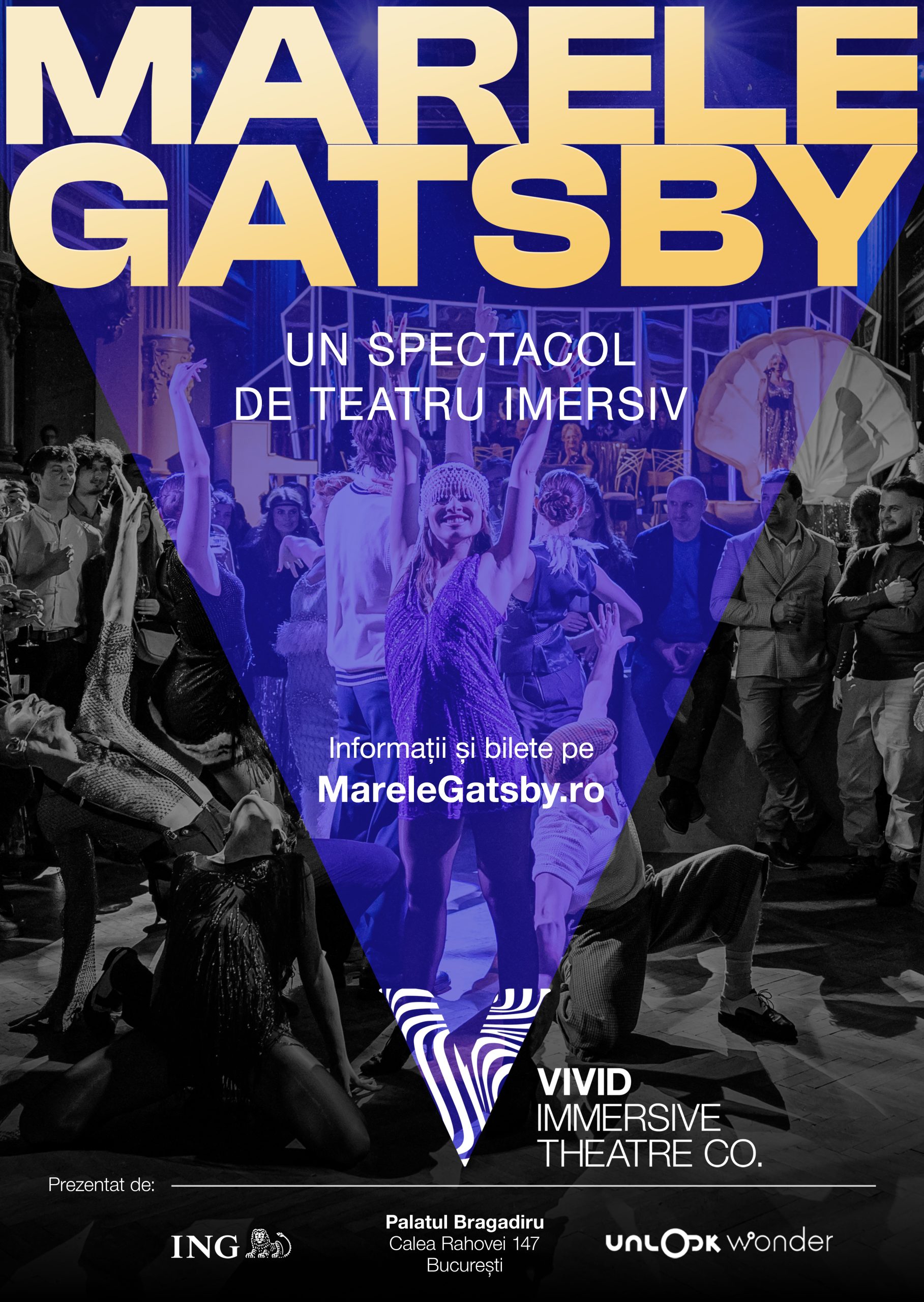 Ultimele 10 reprezentații ale spectacolului de teatru imersiv "Marele Gatsby" din acest sezon
