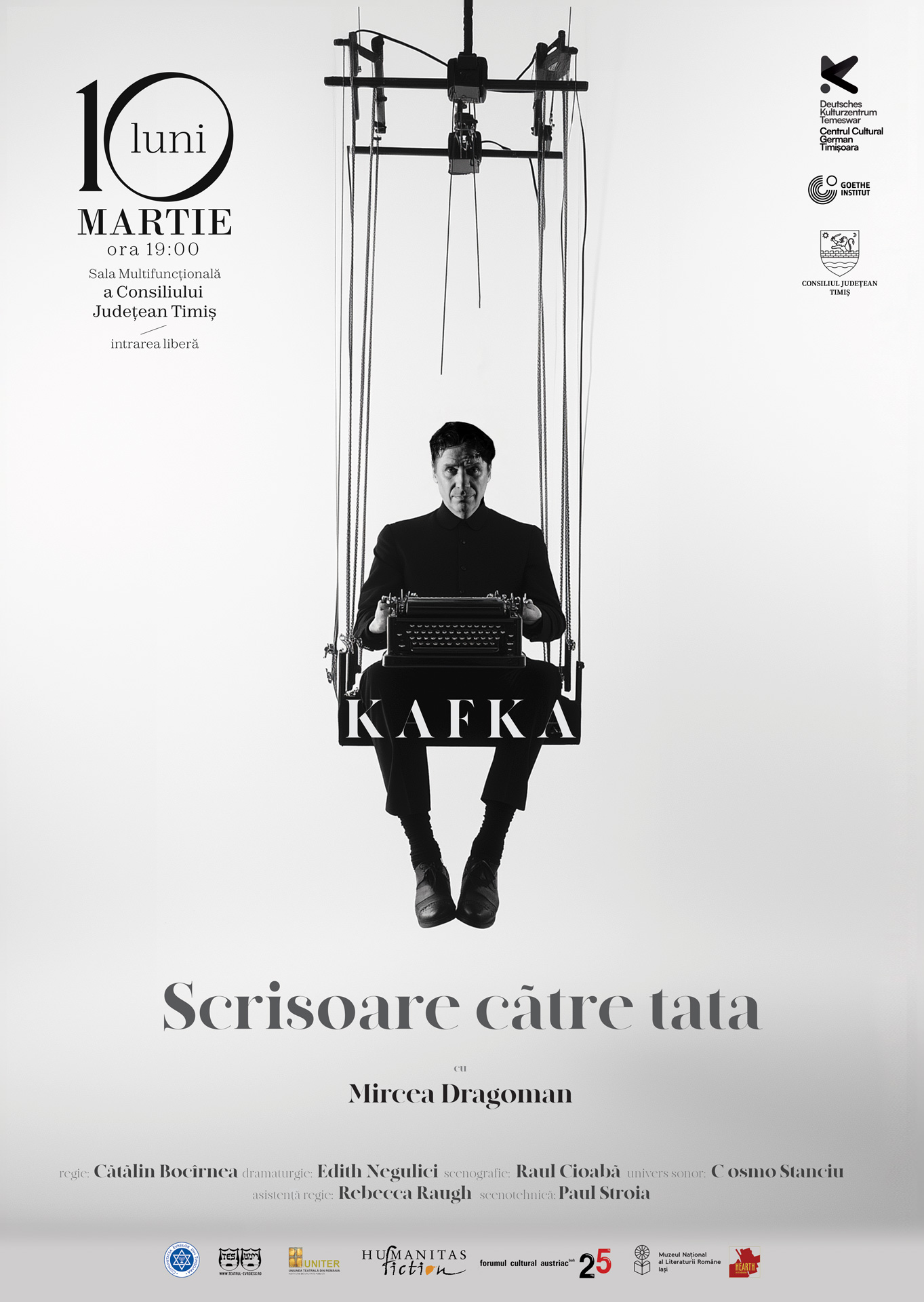 Scrisoare către tata, adaptare de Edith Negulici după romanul omonim de Franz Kafka