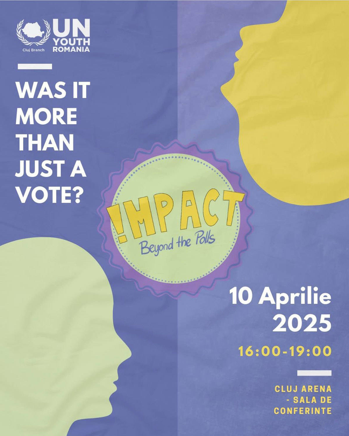UN Youth lansează I.M.P.A.C.T &ndash; Beyond the Polls: dezbatere politică dedicată tinerilor interesați de viitorul Rom&acirc;niei