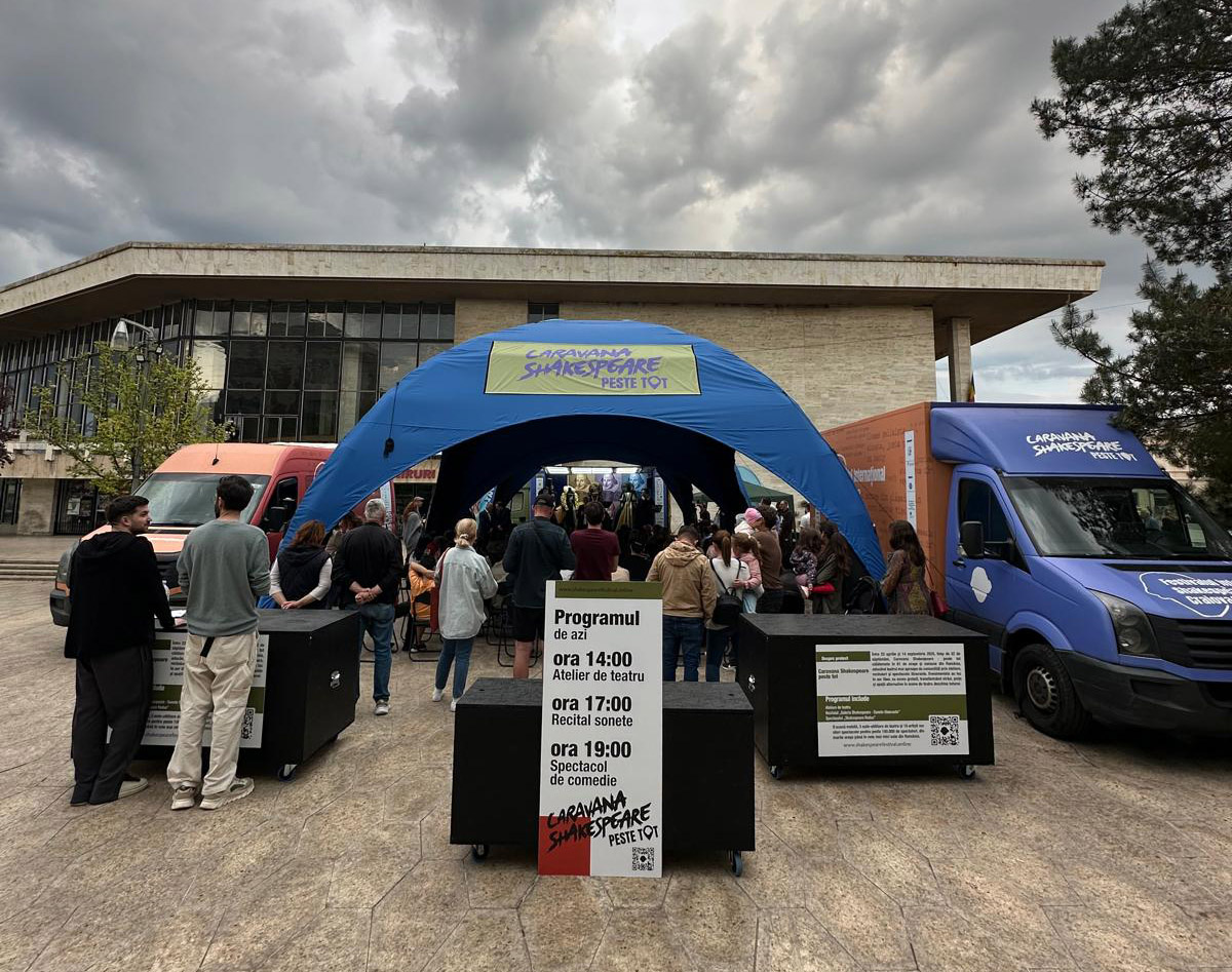 Caravana Shakespeare &ndash; peste tot&nbsp;ajunge &icirc;n Gorj, Hunedoara, Timiș, Arad și Bihor