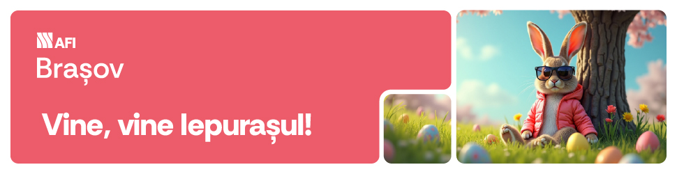 Vine, vine Iepurașul la AFI Brașov!