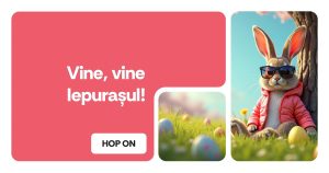 Vine, vine Iepurașul la AFI Brașov!