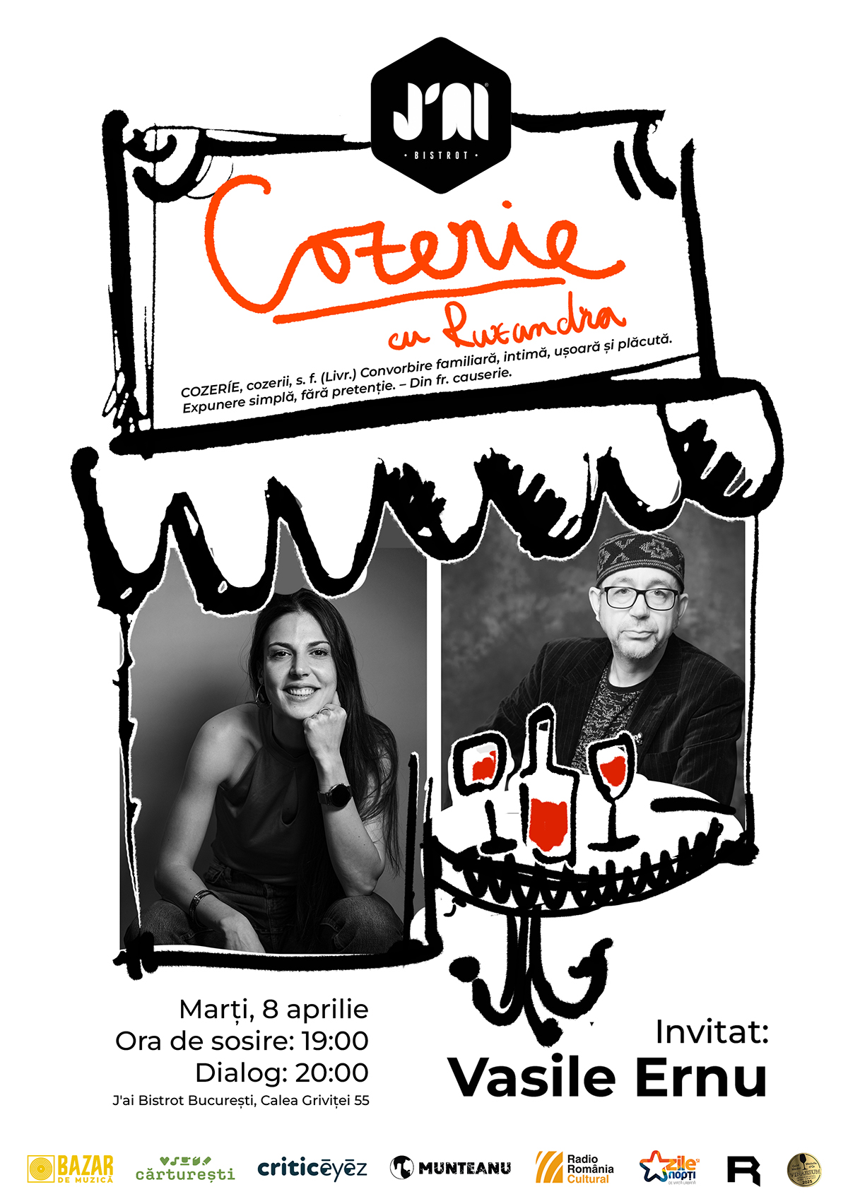 Cozerie - cu Ruxandra la J’ai Bistrot București