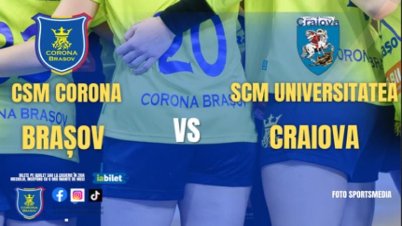 Handbal: Corona Brașov - Universitatea Craiova