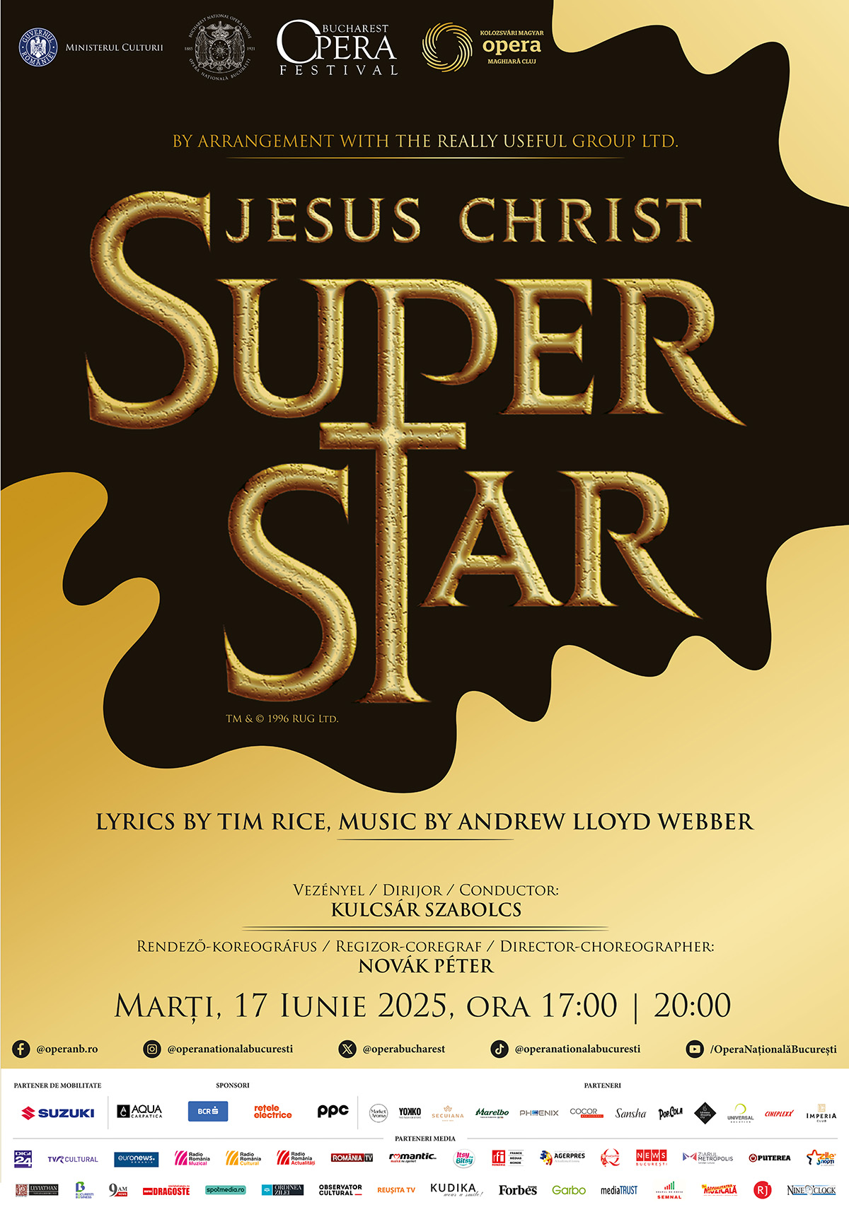 Două spectacole cu ,,Jesus Christ Superstar” în aceeași zi la Bucharest Opera Festival