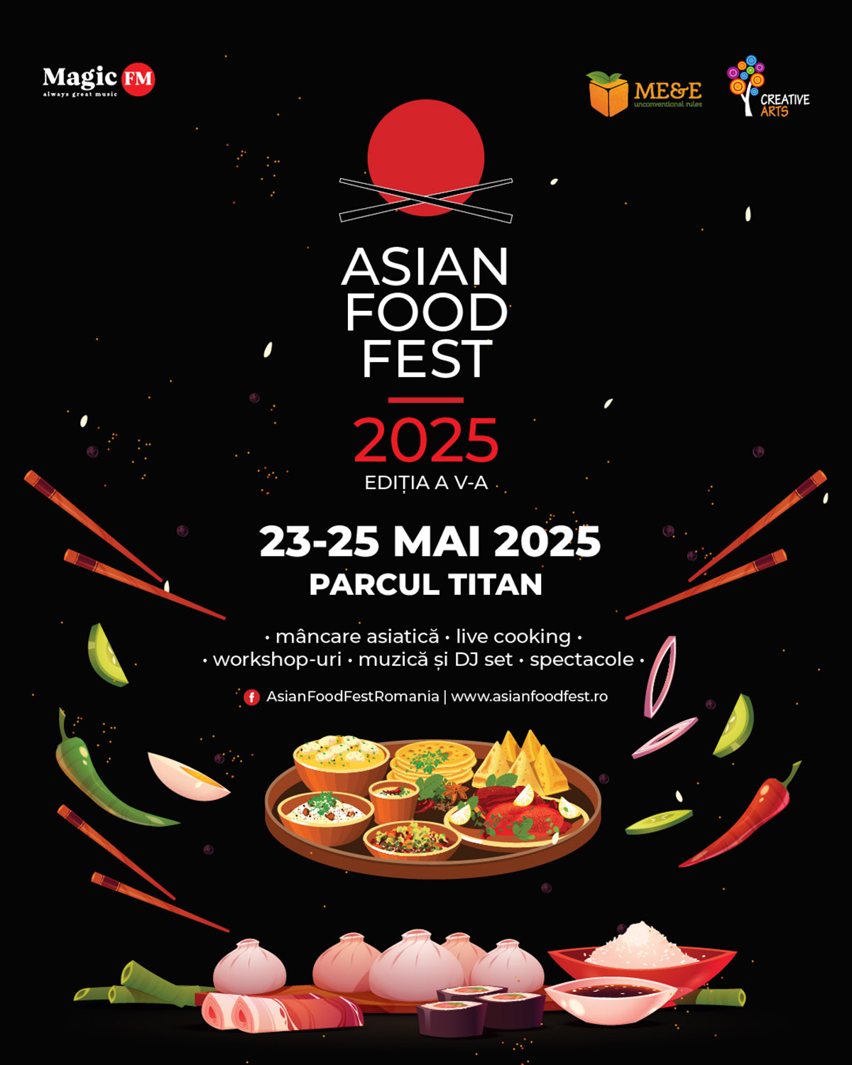 Călătorie culinară prin Asia, fără pașaport: Parcul Titan găzduiește cea de- a 5-a ediție Asian Food Fest, între 23 și 25 mai
