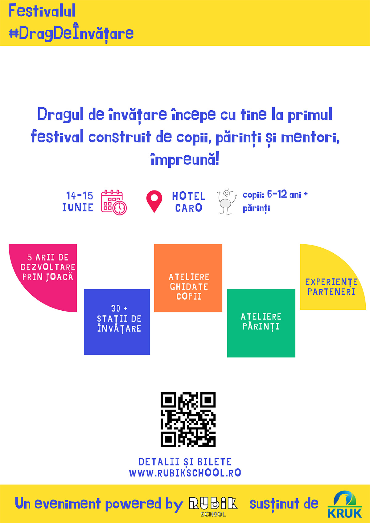 Rubik School lansează a doua ediție a Festivalului Drag de &Icirc;nvățare pentru copii și familiile lor.