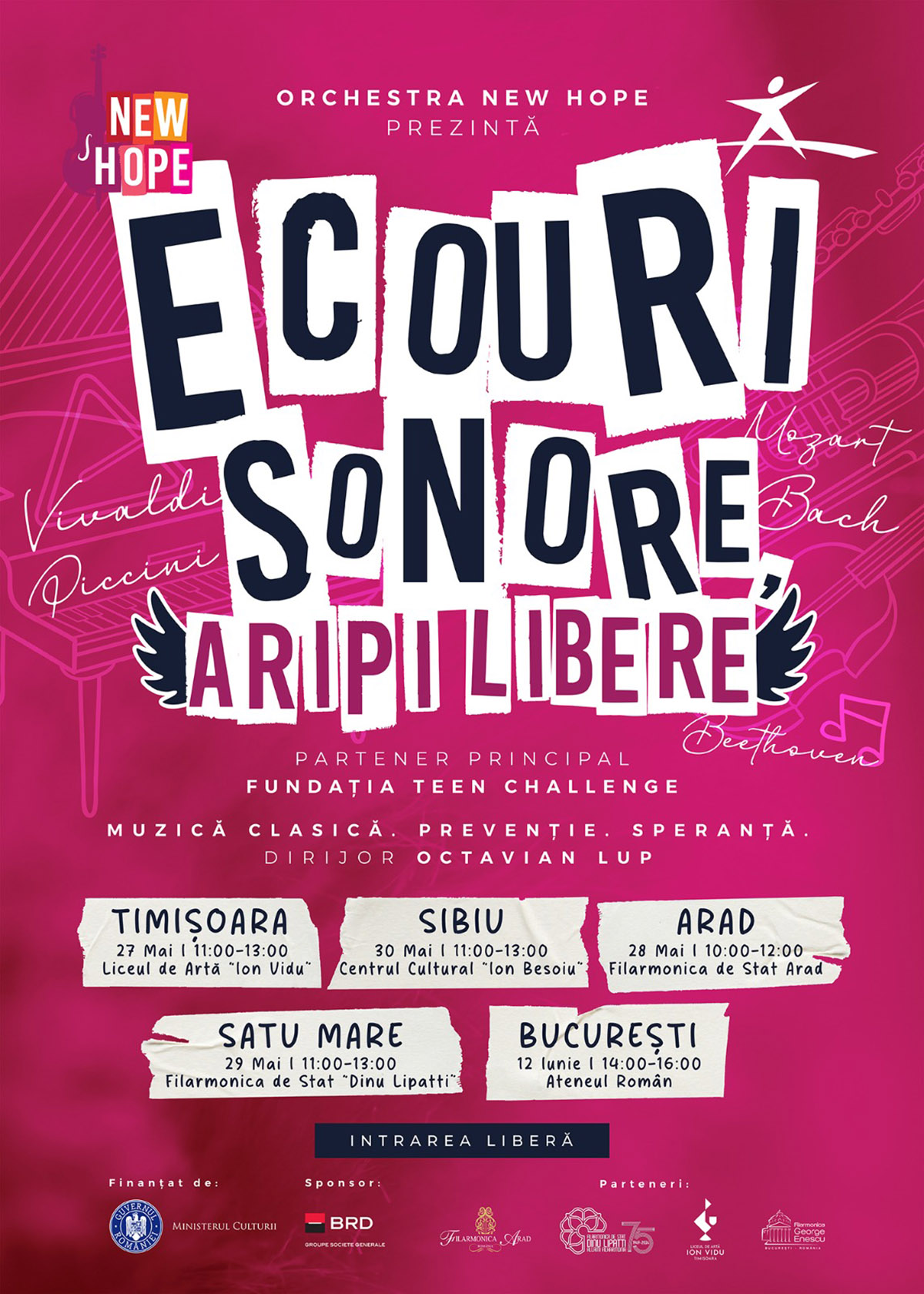 „Ecouri Sonore, Aripi Libere” – muzică pentru conversații care contează