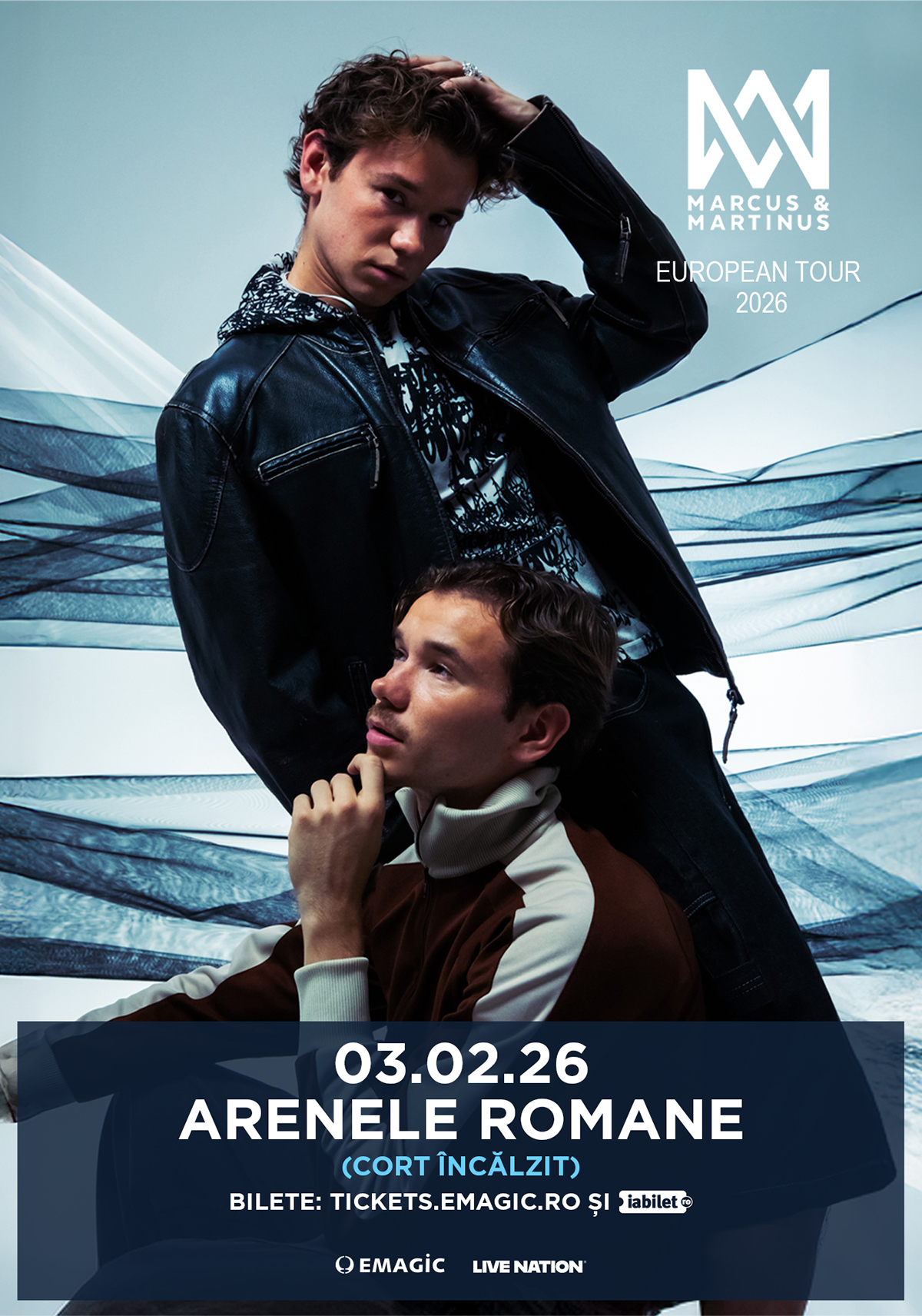 MARCUS & MARTINUS la București pe 3 februarie 2026!