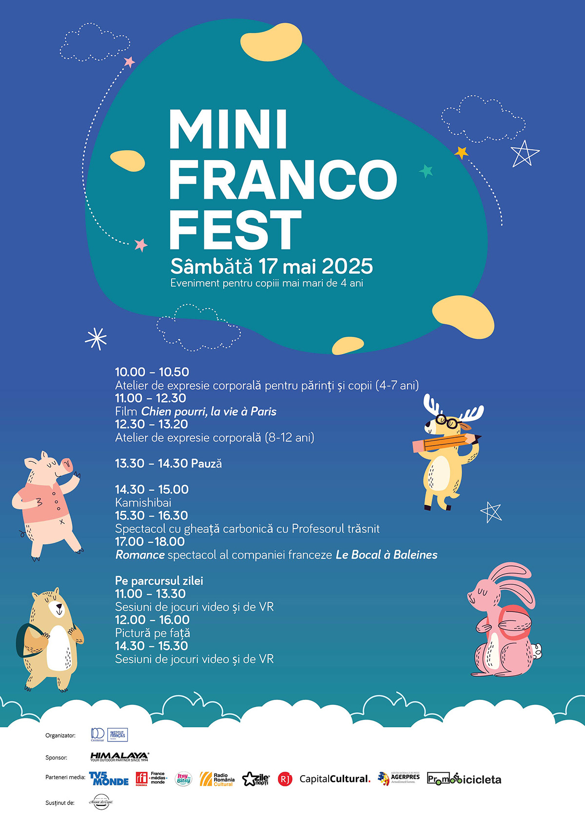 Instititul Francez din Rom&acirc;nia la București prezintă :&nbsp;MiniFrancoFest 2025