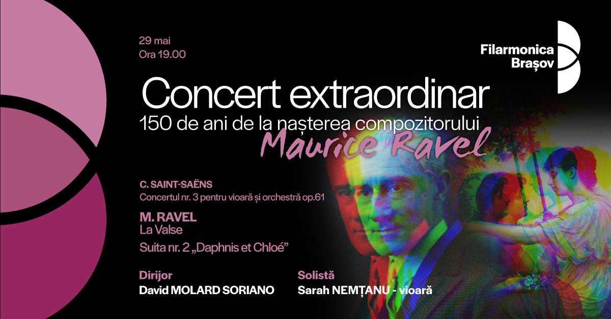 Sarah Nemțanu, prim-violonistă și solistă a Orchestrei Naționale a Franței, &icirc;n concert la Brașov alături de dirijorul David Molard Soriano