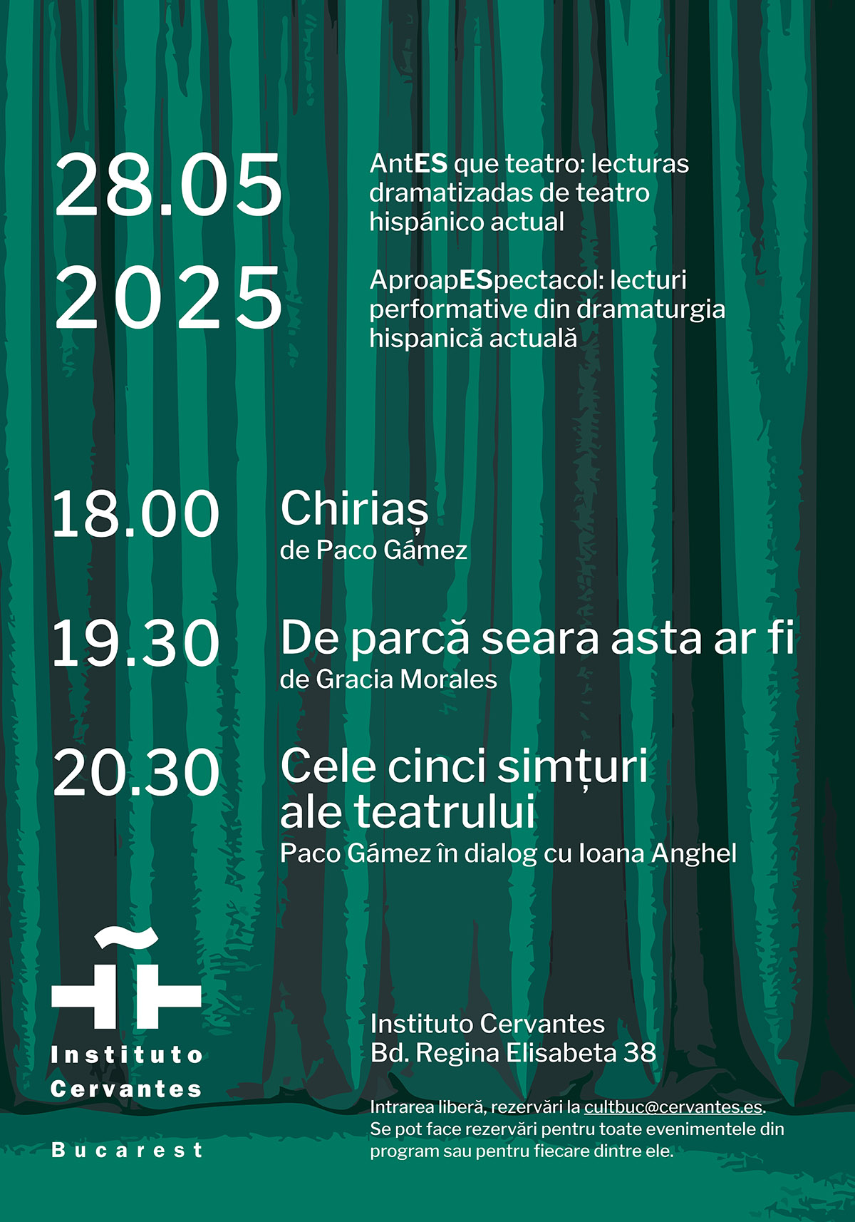 Programul „Andaluzia prin vocile sale” se încheie în ritm de literatură și teatru