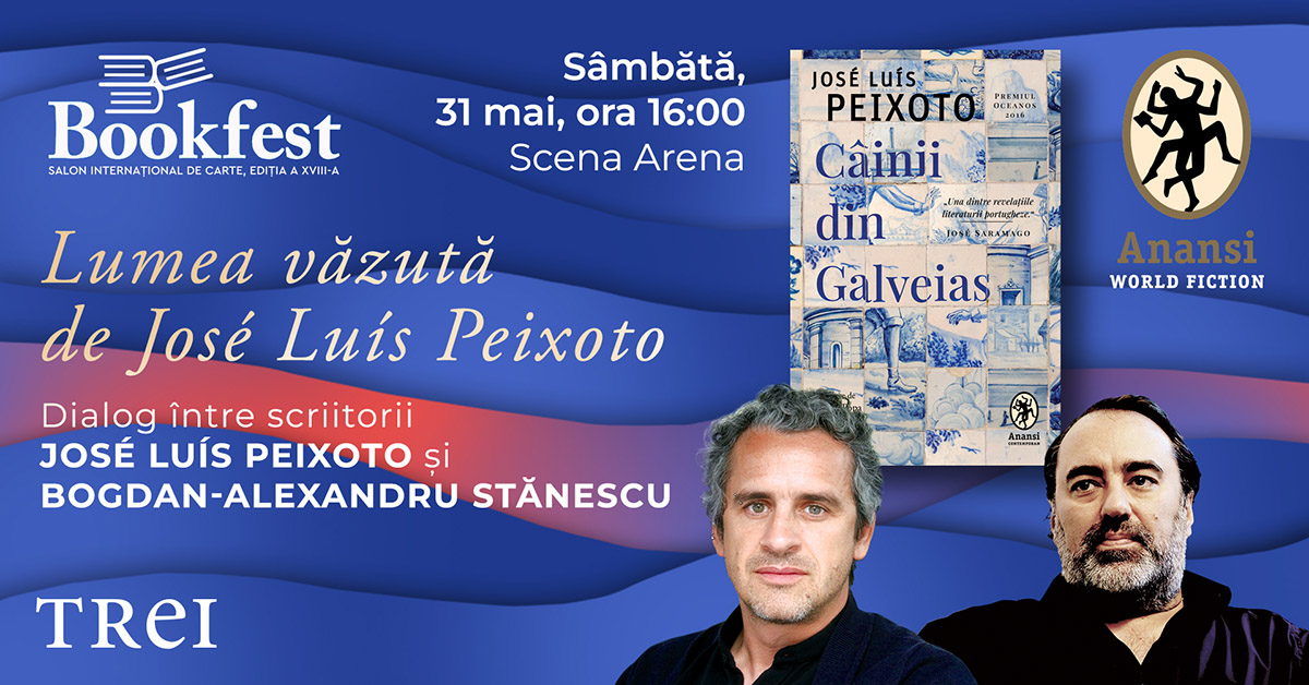 Anansi la Bookfest 2025: scriitorul și editorul Bogdan-Alexandru Stănescu, &icirc;n dialog cu scriitorul portughez Jos&eacute; Lu&iacute;s Peixoto