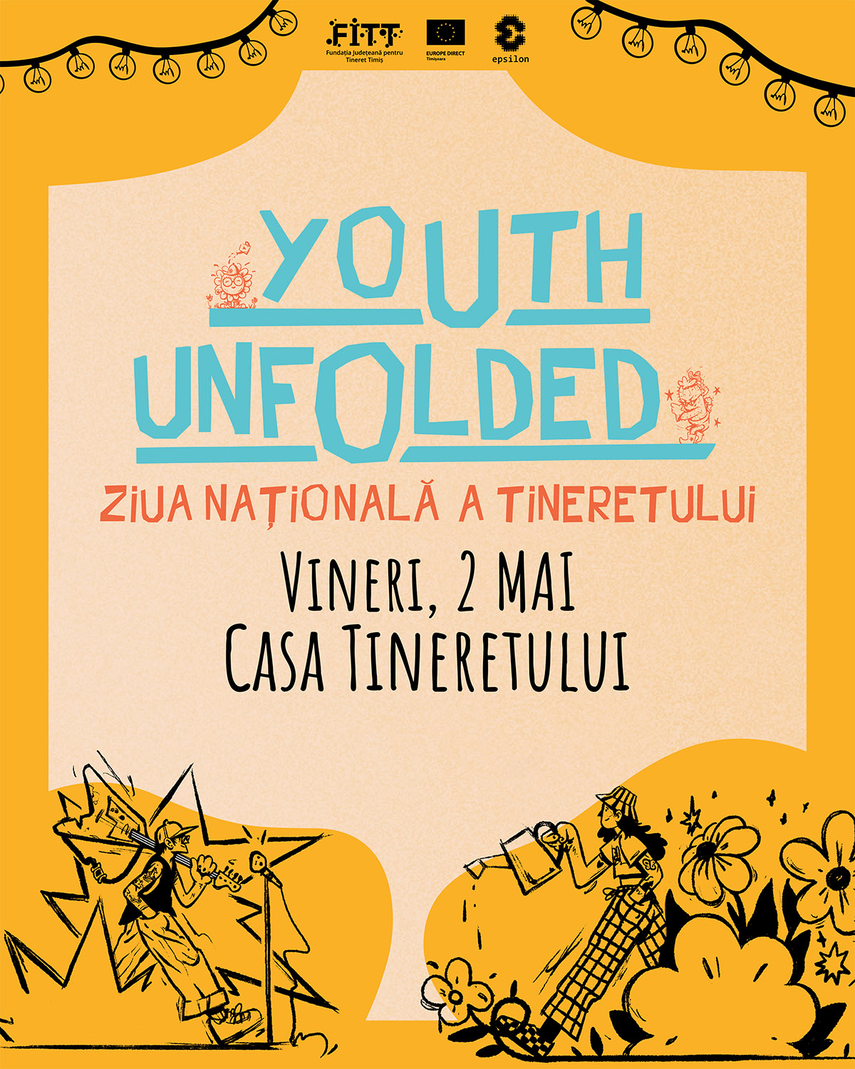 &bdquo;Youth Unfolded&rdquo;: ateliere creative, treasure hunt și oportunități pentru tineri de Ziua Națională a Tineretului