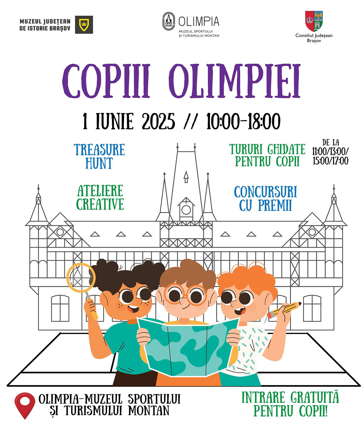 Muzeul Olimpia sărbătorește copilăria prin două evenimente dedicate celor mici și celor mari