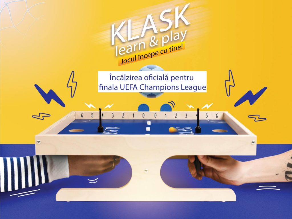 Klask: Încălzirea pentru finala UEFA – Învață, joacă, distrează-te!