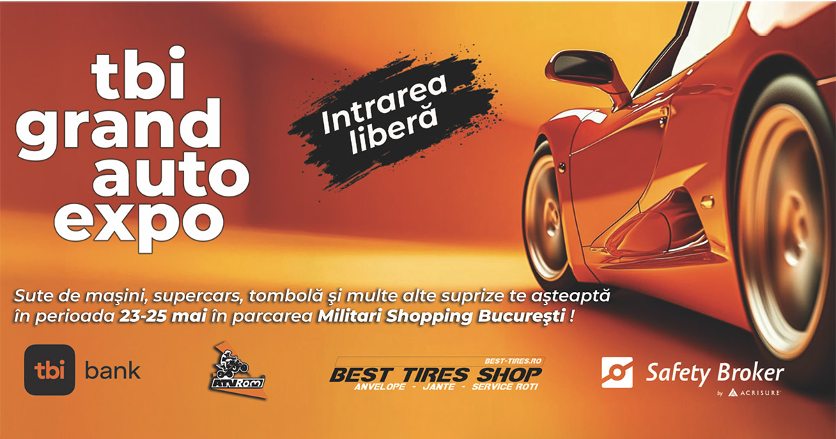 tbi Grand Auto Expo: Trei zile. Peste 300 de mașini. Un singur loc