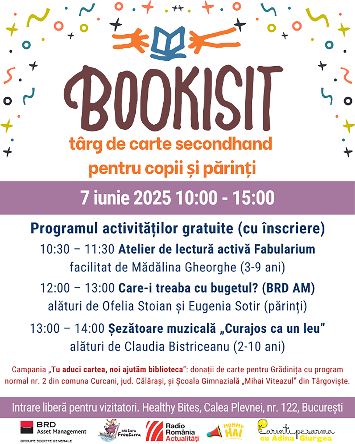 BOOKISIT #24: T&acirc;rg de carte secondhand pentru copii și părinți