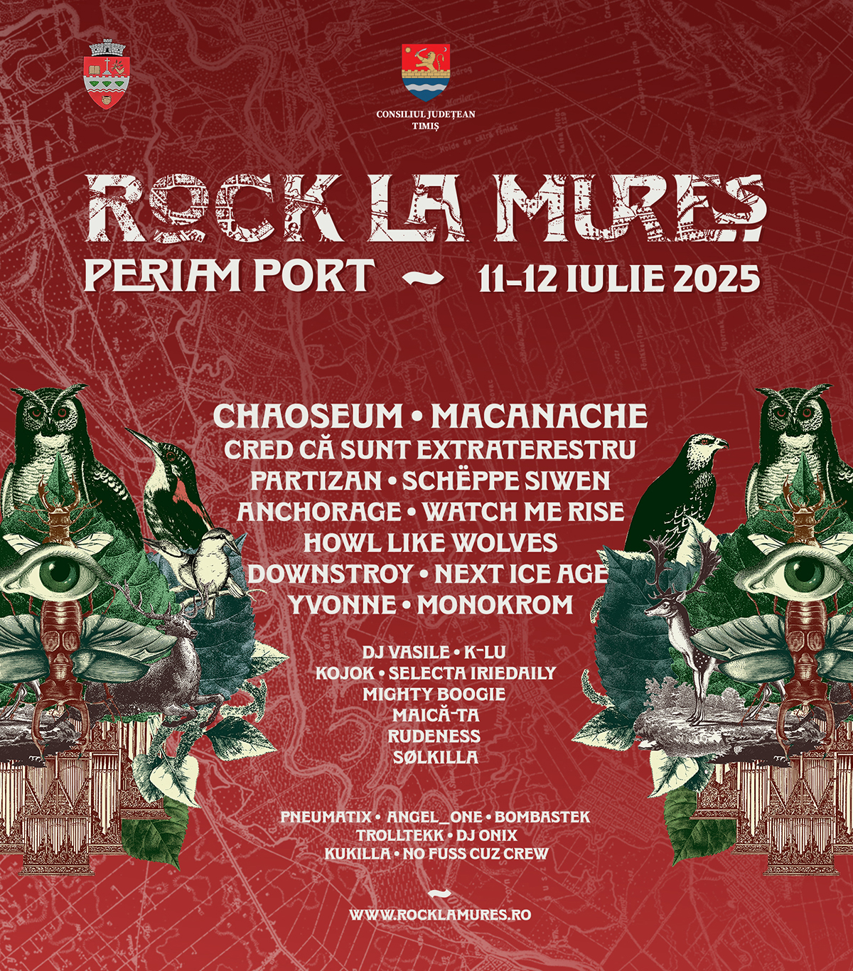 Rock la Mureș 2025: lineup final cu Chaoseum, Macanache și două scene dedicate muzicii electronice